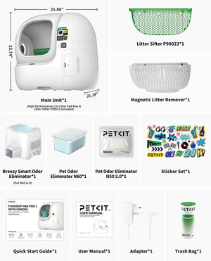 PETKIT PUROBOT MAX PRO 2 Self Cleaning Cat Litter Tray with AI Camera
