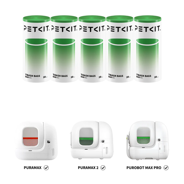 [4 rolls]PETKIT Cat Waste Bag for PURAX/ Pura Max 2/ Purobot Max Pro