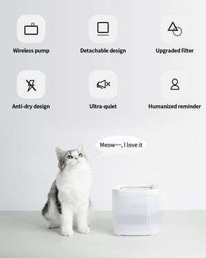 PETKIT Cat Water Fountain for Drinking, EVERSWEET SOLO SE -- White