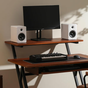 Edifier M90 Compact Bookshelf Speakers, Hi-Res Audio, LDAC, 100W RMS, White