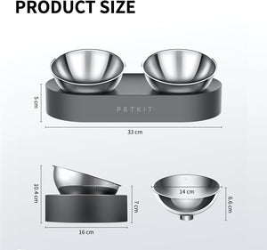 [Deal] PETKIT Cat Bowls with Stand Tilted