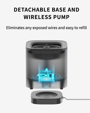 PETKIT Cat Water Fountain for Drinking, EVERSWEET SOLO SE -- Grey