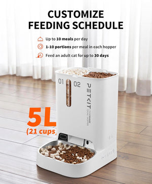 PETKIT YumShare Dual-hopper Automatic Feeder with Camera