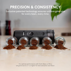 OutIn Fino Portable Electric Coffee Grinder with 28 Precise Grind Settings