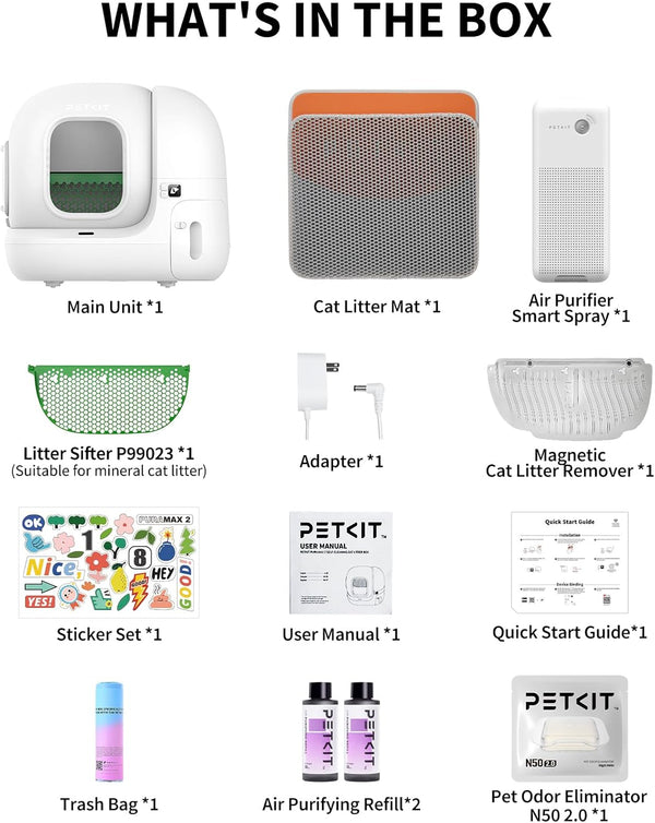PETKIT PURA MAX 2 Self Cleaning Cat Litter Tray [Premium Bundle]