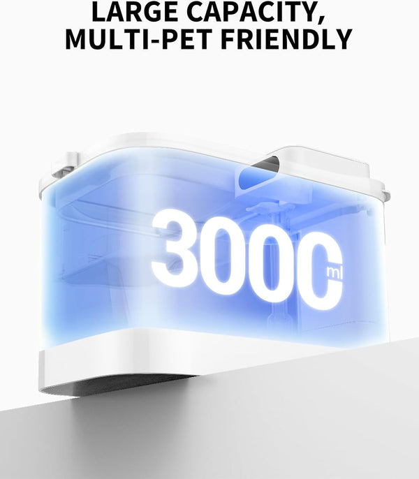 PETKIT Cat Water Fountain Battery Operated, EVERSWEET MAX