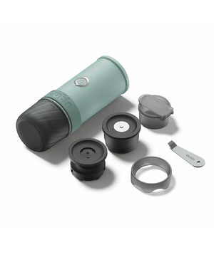 OutIn Mino Portable Electric Espresso Machine for Travel with Self-Heating Canyon Green